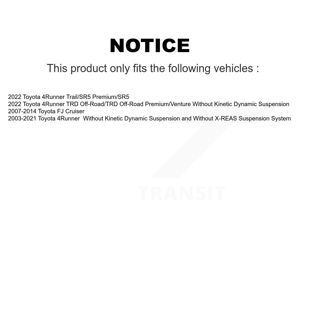 Amortisseur arrière pour Toyota 4Runner FJ Cruiser 78-37270