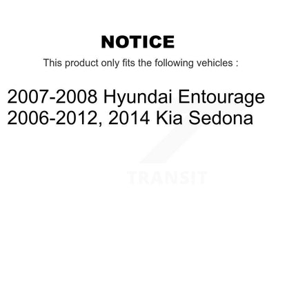 Amortisseur arrière pour Kia Sedona Hyundai Entourage 78-37307