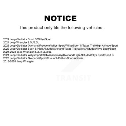 Amortisseur avant pour Jeep Wrangler Gladiator 78-37380