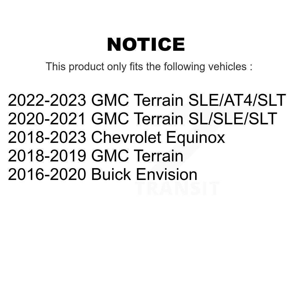 Amortisseur arrière pour Chevrolet Equinox GMC Terrain Buick Envision 78-37390