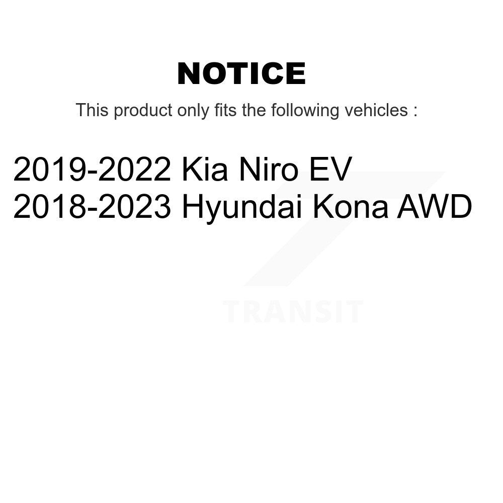 Absorbeur de choc arrière pour Hyundai Kona Kia Niro EV 78-37406