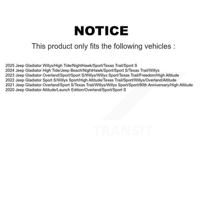 Absorbeur de choc arrière pour Jeep Gladiator 78-37416
