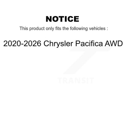 Absorbeur de choc arrière pour 2020-2026 Chrysler Pacifica AWD 78-37424