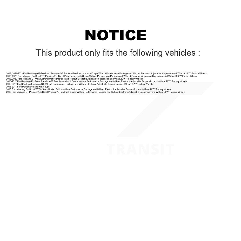 Amortisseur arrière pour Ford Mustang 78-5512