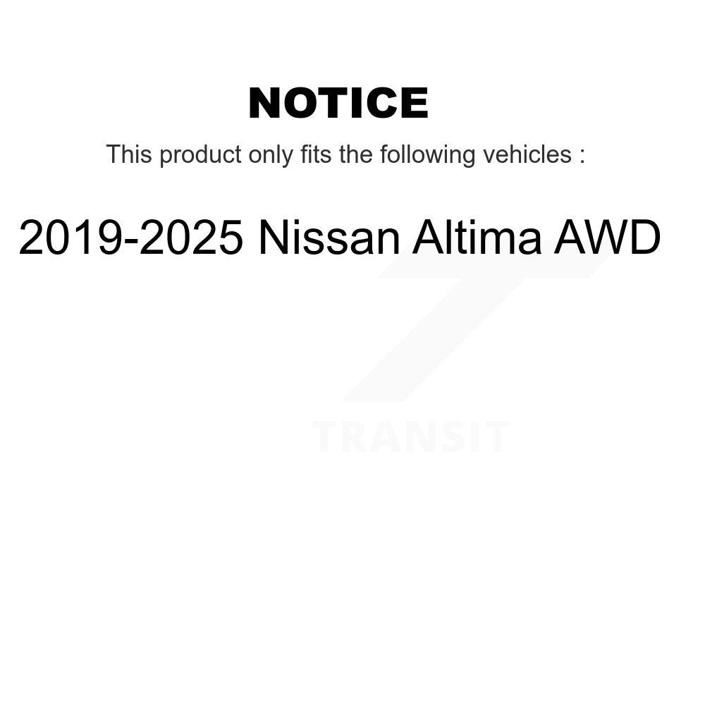 Absorbeur de choc arrière pour Nissan Altima AWD 2019-2025 78-5570
