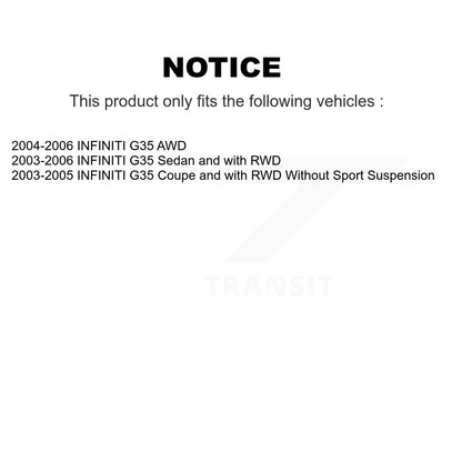 Amortisseur arrière pour INFINITI G35 78-5631