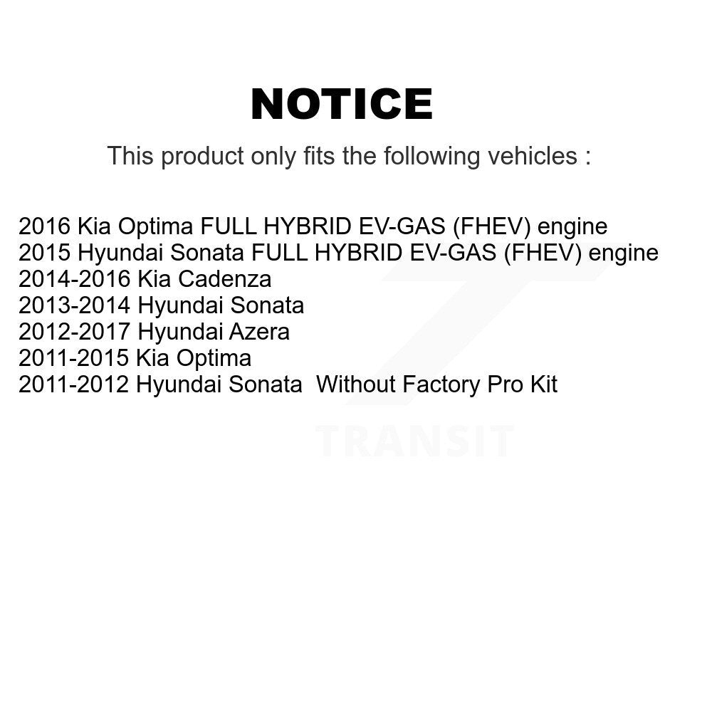 Amortisseur arrière pour Hyundai Sonata Kia Optima Cadenza Azera 78-5646