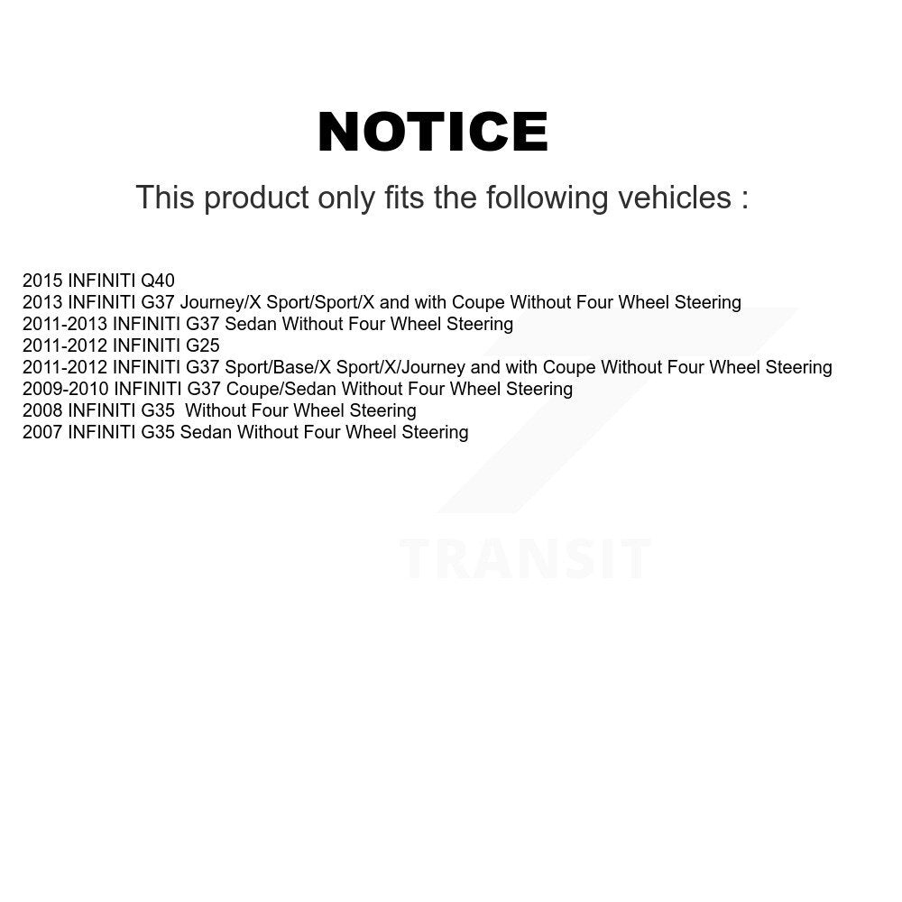 Amortisseur arrière pour INFINITI G37 G35 G25 Q40 78-5654