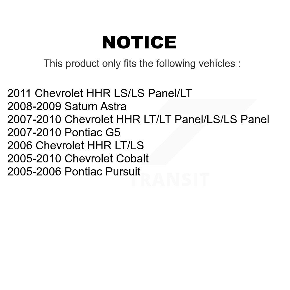 Amortisseur arrière pour Chevrolet Cobalt Pontiac G5 HHR poursuite Saturn Astra