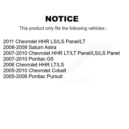 Amortisseur arrière pour Chevrolet Cobalt Pontiac G5 HHR poursuite Saturn Astra