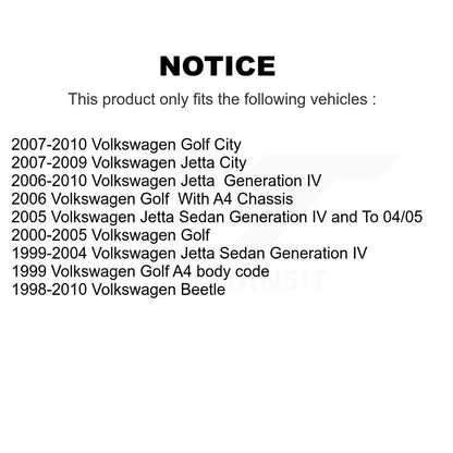 Amortisseur arrière pour Volkswagen Jetta Golf Beetle City 78-5984