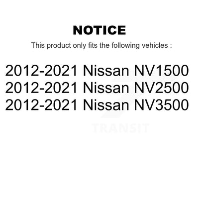 Absorbeur de choc arrière pour 2012-2021 Nissan NV2500 NV3500 NV 1500 78-66420