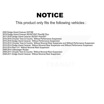 Entretoise de Suspension avant pour Dodge Grand Caravan Chrysler Town & Country Ram C/V