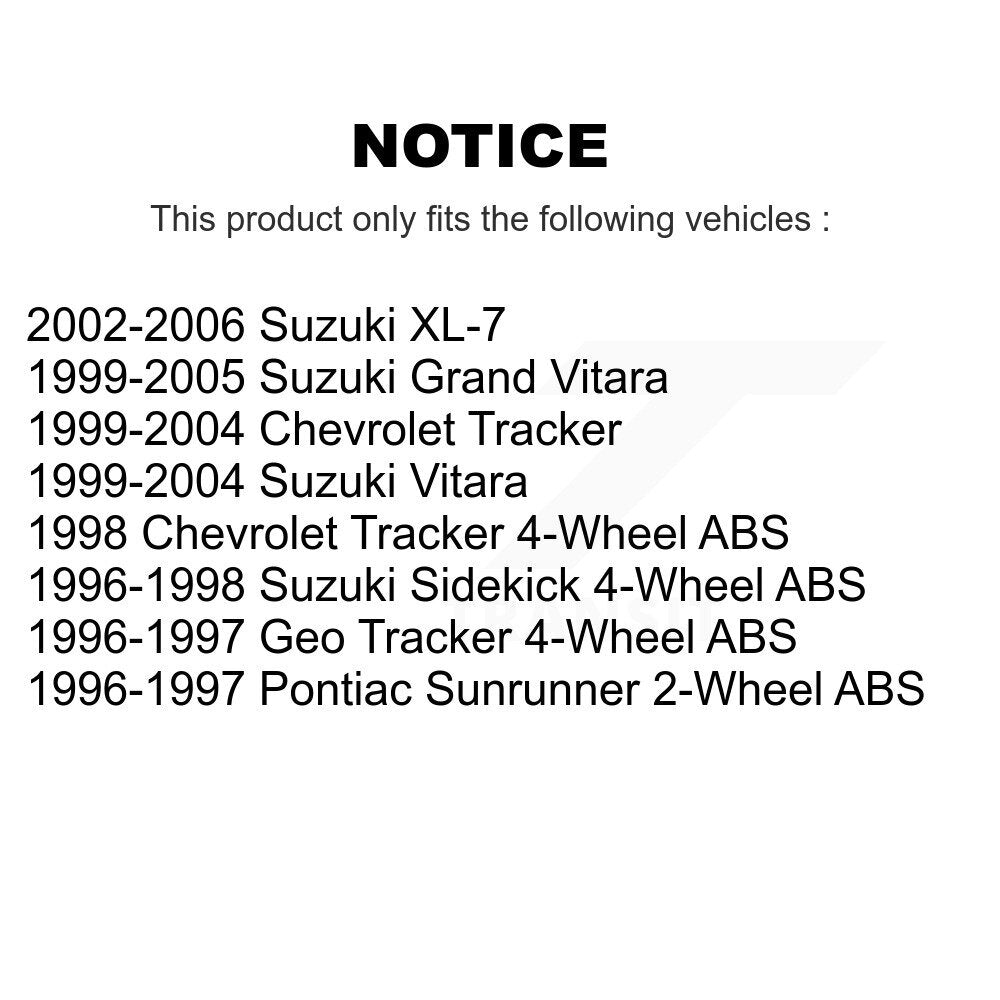Entretoise de Suspension avant gauche pour Tracker Suzuki Chevrolet Grand Vitara XL-7 Geo