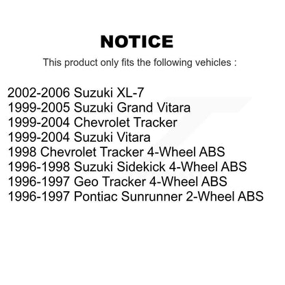 Entretoise de Suspension avant gauche pour Tracker Suzuki Chevrolet Grand Vitara XL-7 Geo