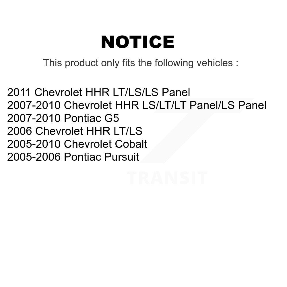 Jambe de suspension avant pour Chevrolet Cobalt Pontiac G5 HHR Pursuit 78-72179