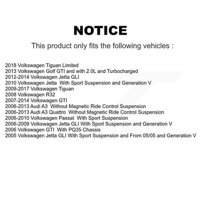 Entretoise de Suspension avant, pour Volkswagen Jetta Tiguan GTI Audi Golf Passat A3 R32