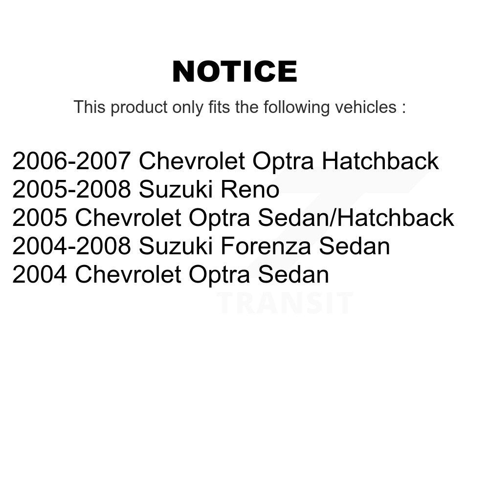 Jambe de suspension arrière gauche pour Chevrolet Optra Suzuki Forenza Reno 78-72450