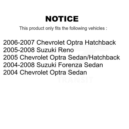Jambe de suspension arrière gauche pour Chevrolet Optra Suzuki Forenza Reno 78-72450