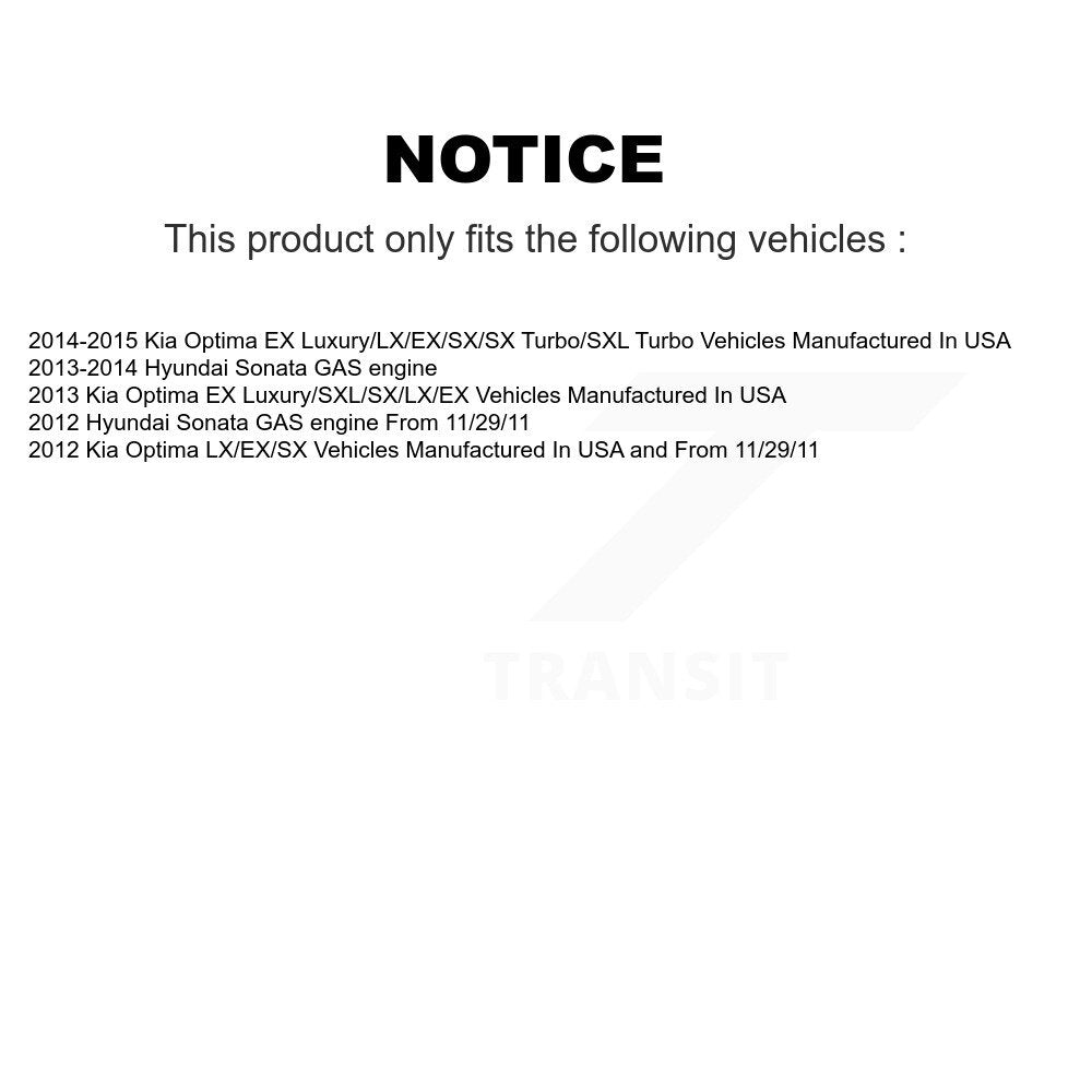 Jambe de suspension avant gauche pour Hyundai Sonata Kia Optima 78-72587