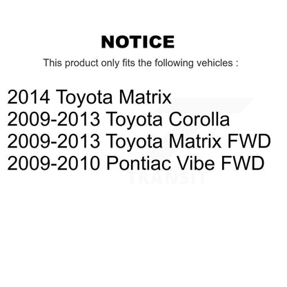 Jambe de suspension arrière pour Toyota Corolla Matrix Pontiac Vibe 78-72599