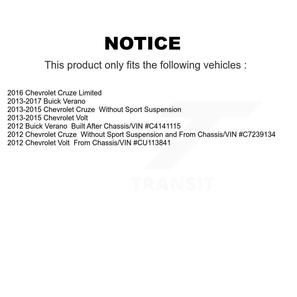 Entretoise de Suspension avant gauche pour Chevrolet Cruze Buick Verano Limited Volt