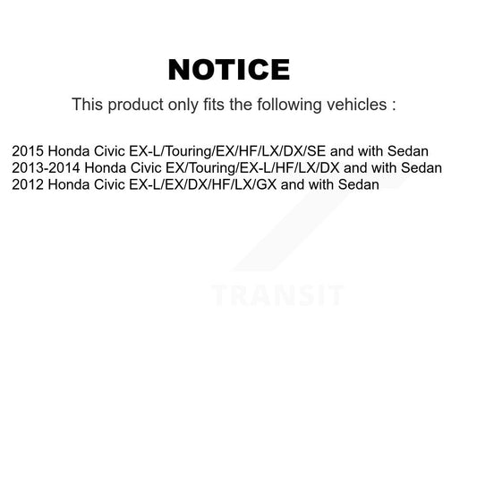 Jambe de suspension avant droite pour Honda Civic 78-72925