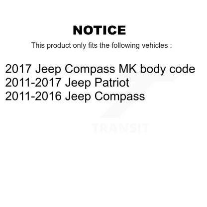 Jambe de suspension arrière pour Jeep Patriot Compass 78-72952