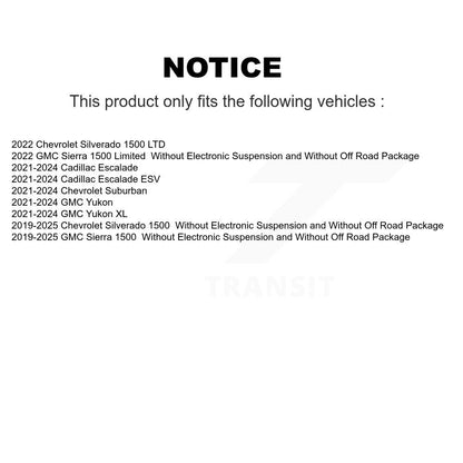 Suspension avant pour GMC Chevrolet Silverado 1500 Sierra Yukon Limited XL