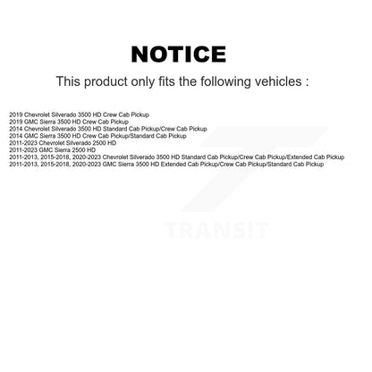 Amortisseur arrière pour GMC Chevrolet Sierra 2500 HD Silverado 3500 78-911303