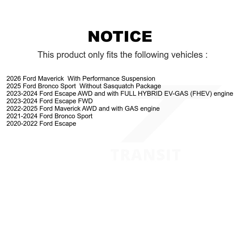 Absorbeur de choc arrière pour Ford Escape Bronco Sport Maverick 78-TM2000