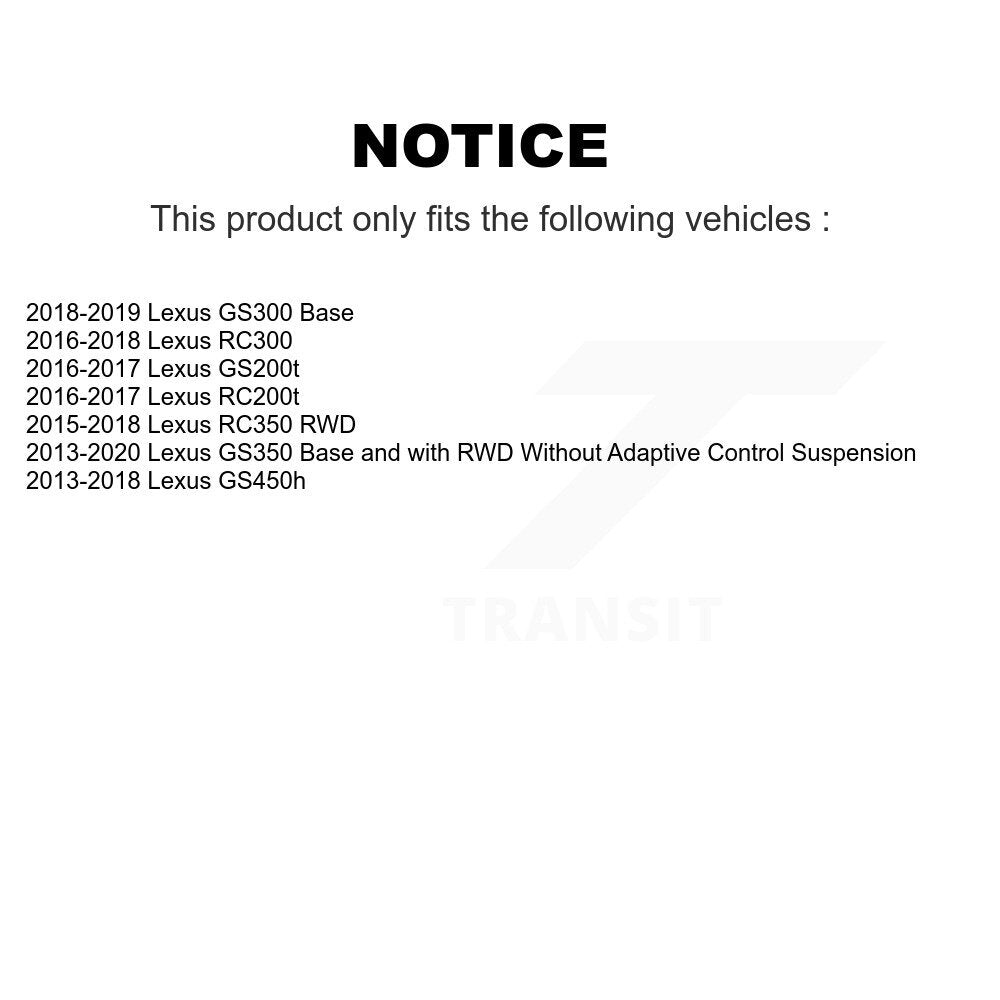 Absorbeur de choc arrière pour Lexus GS350 RC350 RC300 GS450h GS300 RC200t GS200t