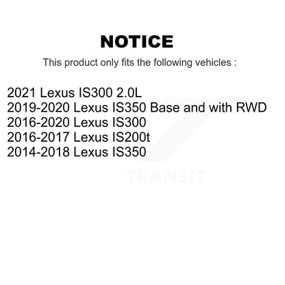 Absorbeur de choc arrière pour Lexus IS300 IS350 IS200t 78-TM4505