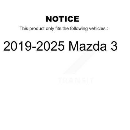 Absorbeur de choc arrière pour 2019-2025 Mazda 3 78-TM8000