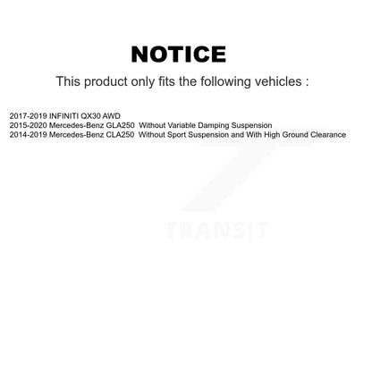 Absorbeur de choc arrière pour Mercedes-Benz GLA250 CLA250 INFINITI QX30 78-TM8801