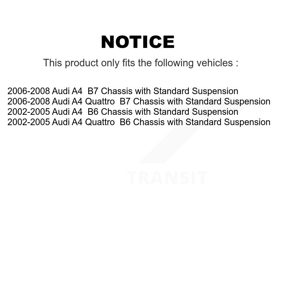 Ensemble de ressorts hélicoïdaux de jambe de suspension avant, pour Audi A4 Quattro 78A-11080