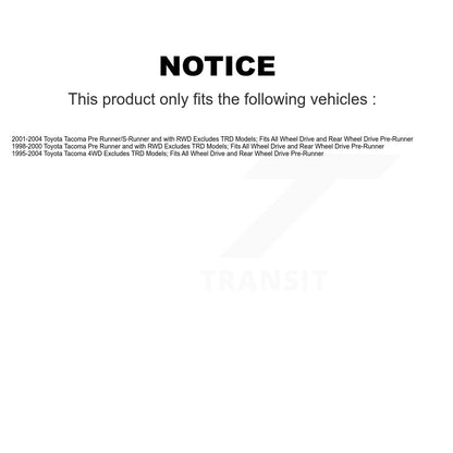 Ensemble de ressort hélicoïdal de contrefiche de suspension avant gauche pour Toyota Tacoma 78A-11081