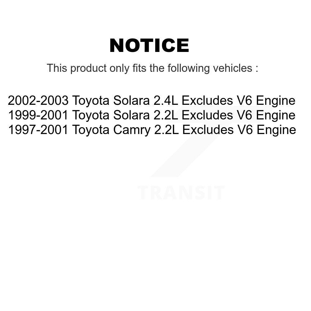 Ensemble de ressort hélicoïdal de contrefiche de suspension avant droite pour Toyota Camry Solara