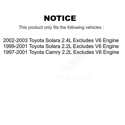Ensemble de ressort hélicoïdal de contrefiche de suspension avant droite pour Toyota Camry Solara