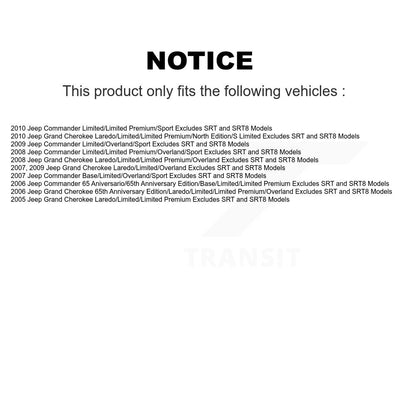 Ensemble de ressort hélicoïdal de contrefiche de suspension avant droite pour Jeep Grand Cherokee