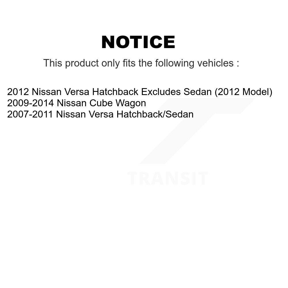 Ensemble de ressort hélicoïdal de contrefiche de suspension avant gauche pour Nissan Versa Cube 78A-1135