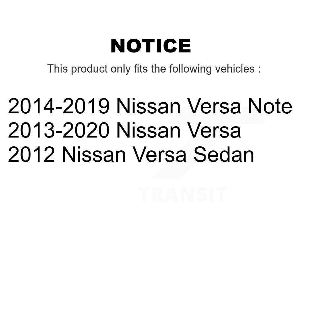 Ensemble de ressort hélicoïdal de contrefiche de suspension avant droite pour Nissan Versa Note