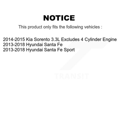 Ensemble de ressorts hélicoïdaux de jambe de force de Suspension avant gauche, pour Hyundai Santa Fe Sport Kia