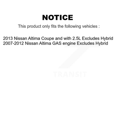Ensemble de ressort hélicoïdal de contrefiche de suspension avant gauche pour Nissan Altima 78A-11611