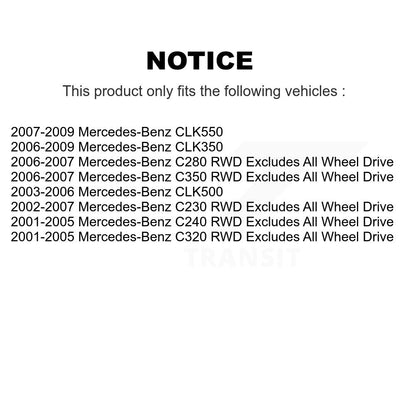 Ensemble de ressorts hélicoïdaux de jambe de force de Suspension avant, pour Mercedes-Benz C230 C240 C280