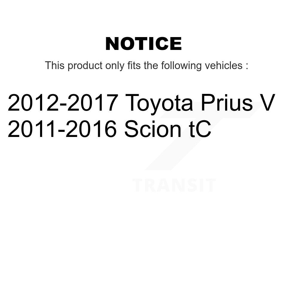 Ensemble de ressorts hélicoïdaux de jambe de force de Suspension avant gauche, pour Toyota Prius V Scion tC