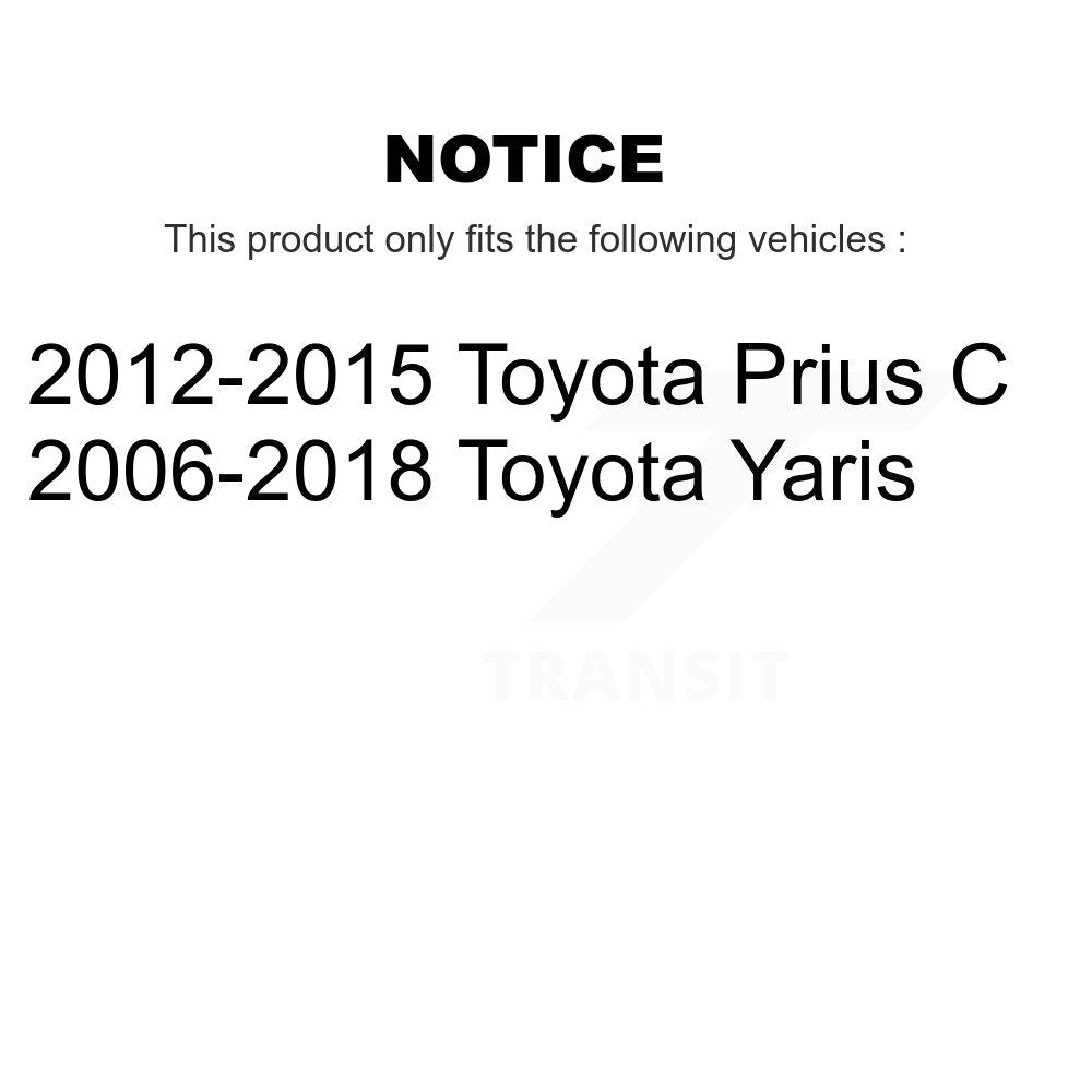 Ensemble de ressort hélicoïdal de contrefiche de Suspension avant gauche, pour Toyota Yaris Prius C