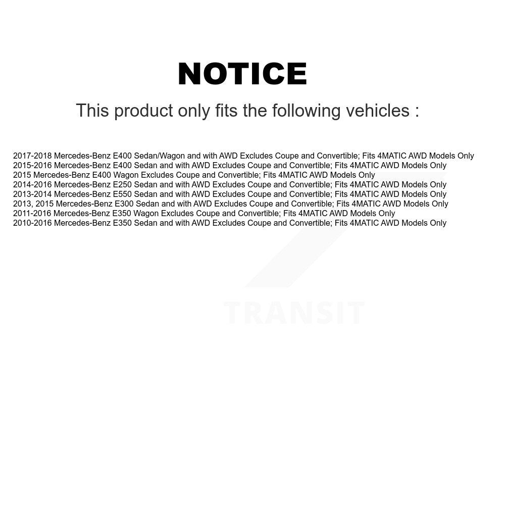 Ensemble de ressorts hélicoïdaux de jambe de force de Suspension avant, pour Mercedes-Benz E350 E400 E250