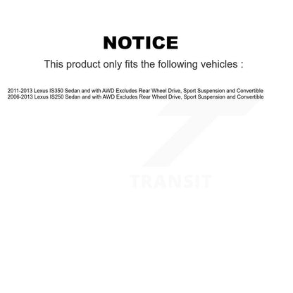 Ensemble de ressort hélicoïdal de contrefiche de suspension avant gauche pour Lexus IS250 IS350 78A-1183