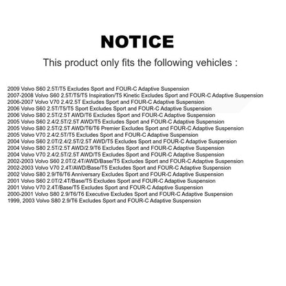 Ensemble de ressorts hélicoïdaux de jambe de force de Suspension avant gauche, pour Volvo S60 V70 S80 78A-1186